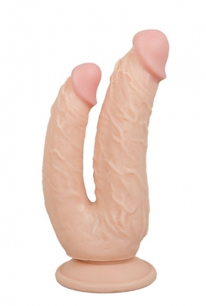 Ten Rengi 20,5 cm ift Tarafl Dildo Model No:1075